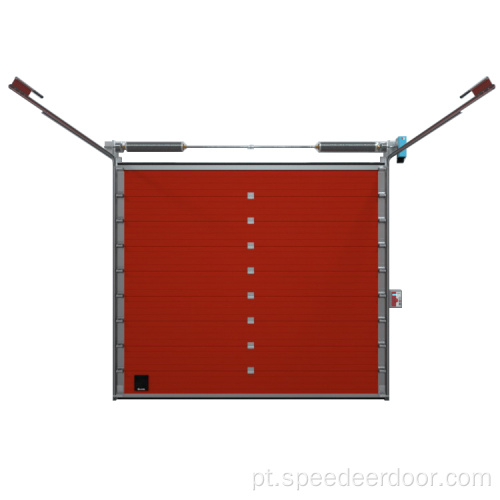 Porta seccional industrial selada para armazém